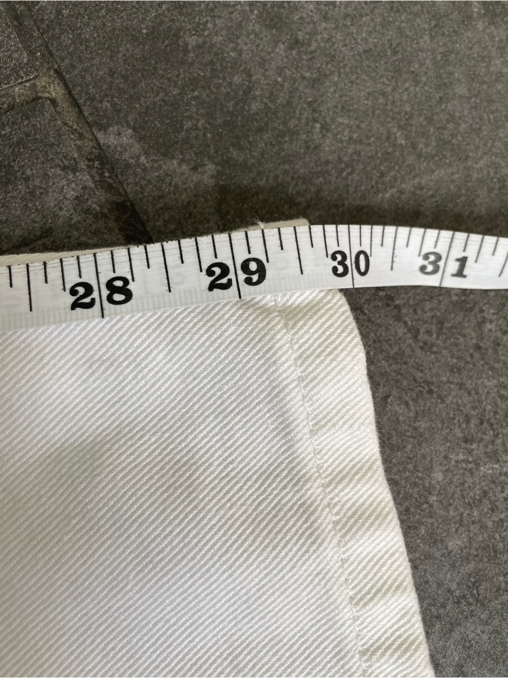 90’s Minimalist Crisp White High Rise Mom Jeans size 6 100% Cotton Vintage - Picture 10 of 11